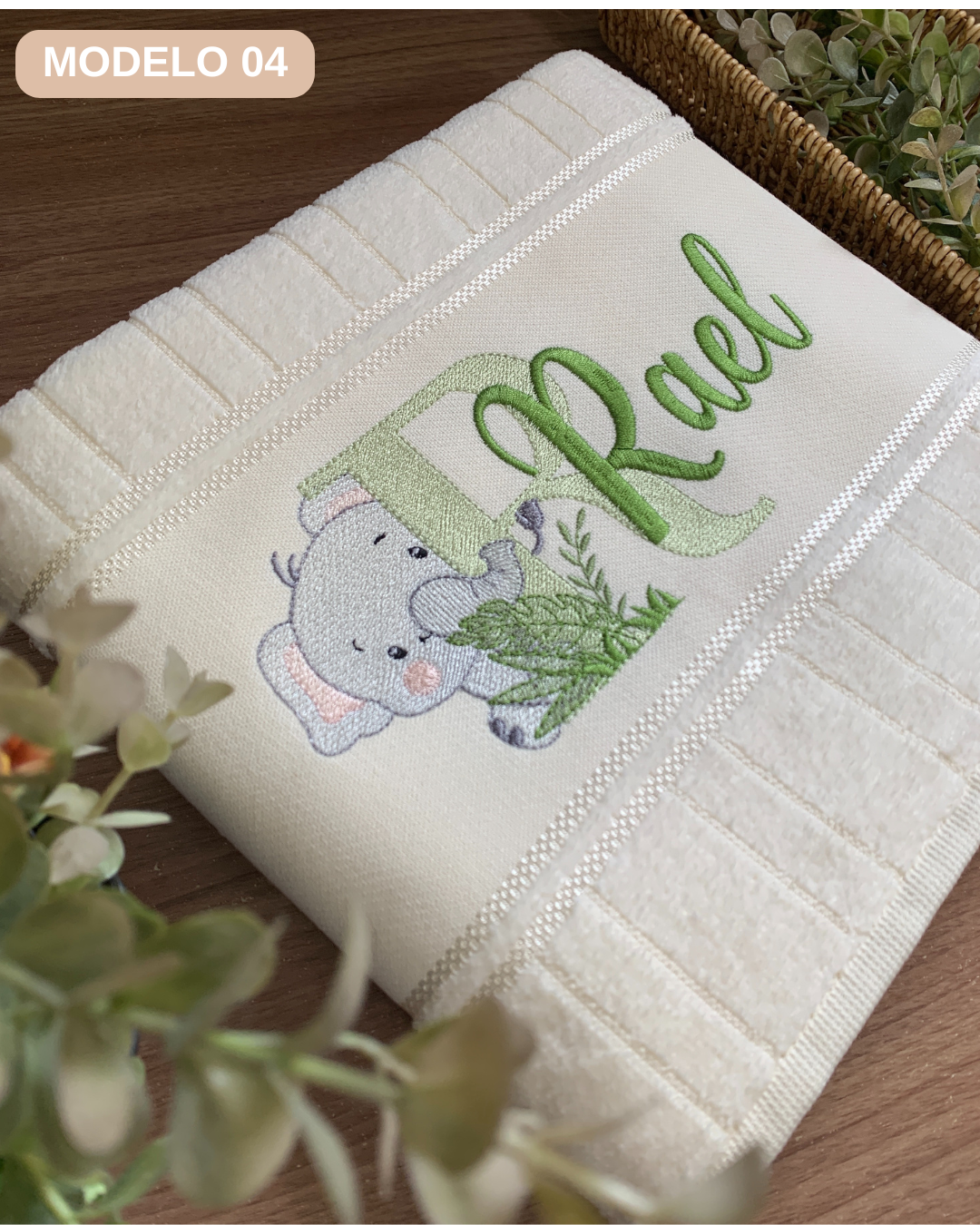 toalha de banho bordada infantil menino