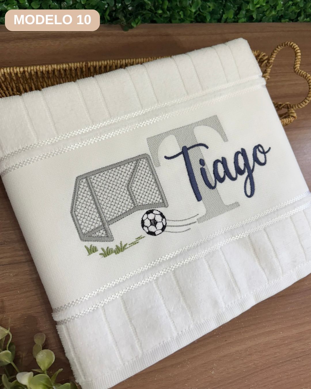 toalha de banho bordada infantil menino